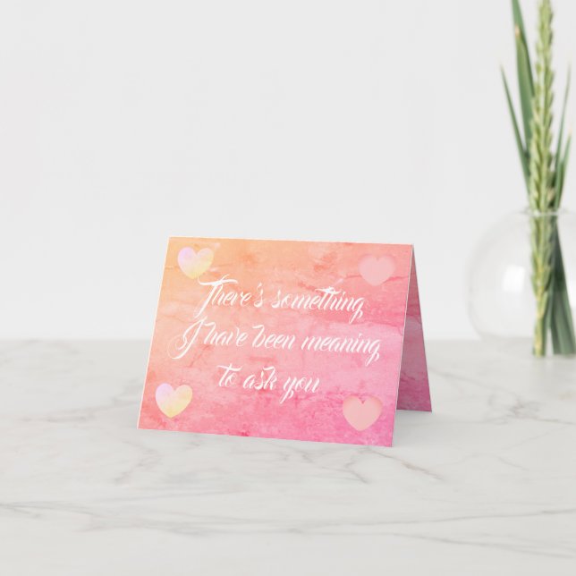 Will you marry me card (Front)