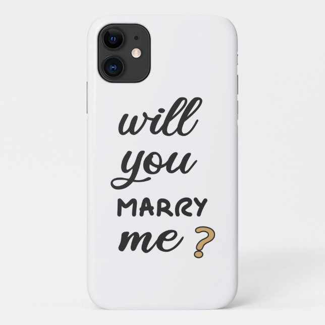 Will you marry me? Case-Mate iPhone case (Back)