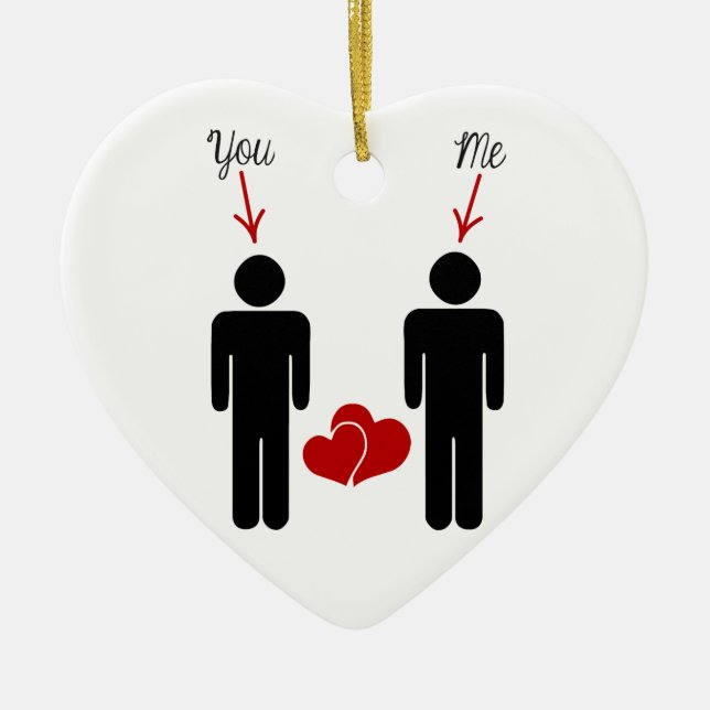 Will You Marry Me? Ceramic Tree Decoration (Front)