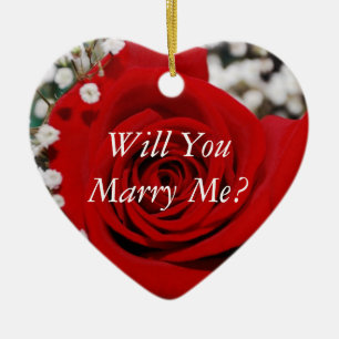 Will You Marry Me Ceramic Tree Decoration