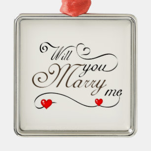 **WILL YOU MARRY ME** CHRISMAS PROPOSAL ORNAMENT
