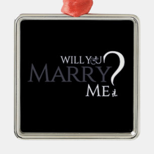 **WILL YOU MARRY ME** CHRISMAS PROPOSAL ORNAMENT