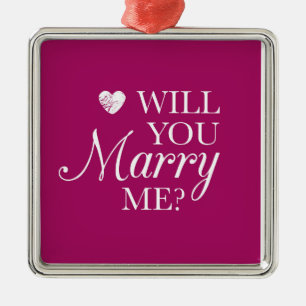 **WILL YOU MARRY ME** CHRISMAS PROPOSAL ORNAMENT