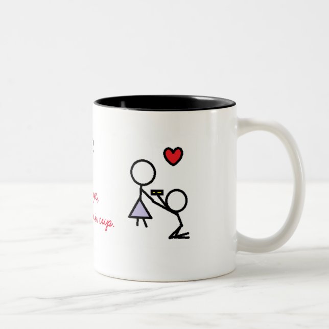 Will You Marry Me Coffee Cup (Right)