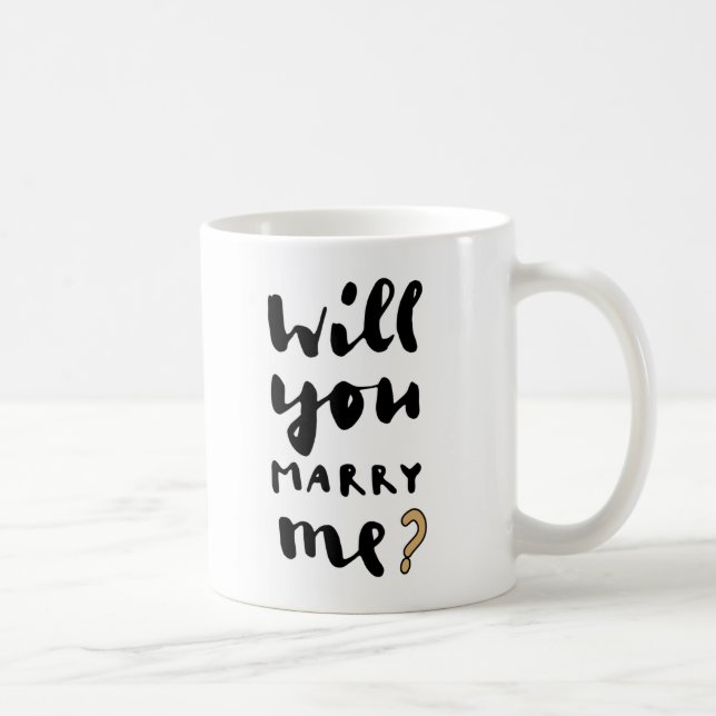 Will you marry me coffee mug (Right)