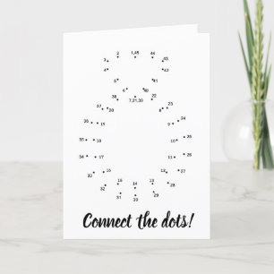 Will you marry me? Connect the dots! Card
