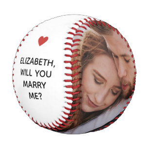 Will You Marry Me Couple Photo Marriage Proposal Baseball