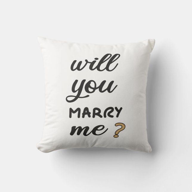Will you marry me? cushion (Front)