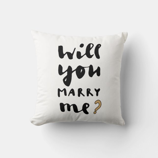 Will you marry me cushion (Front)