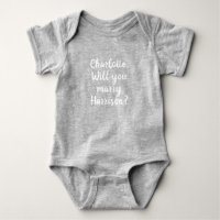 Will You Marry Me custom marriage proposal cute Ba