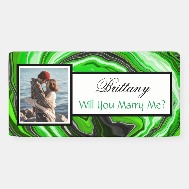 Will you Marry Me Custom Name Proposal   Banner (Horizontal)