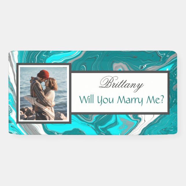 Will you Marry Me Custom Name Proposal    Banner (Horizontal)