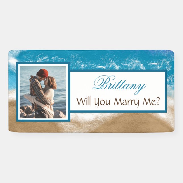 Will you Marry Me Custom Name Proposal   Banner (Horizontal)