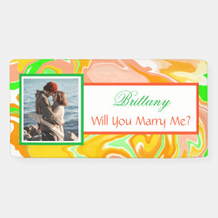 Will you Marry Me Custom Name Proposal   Banner