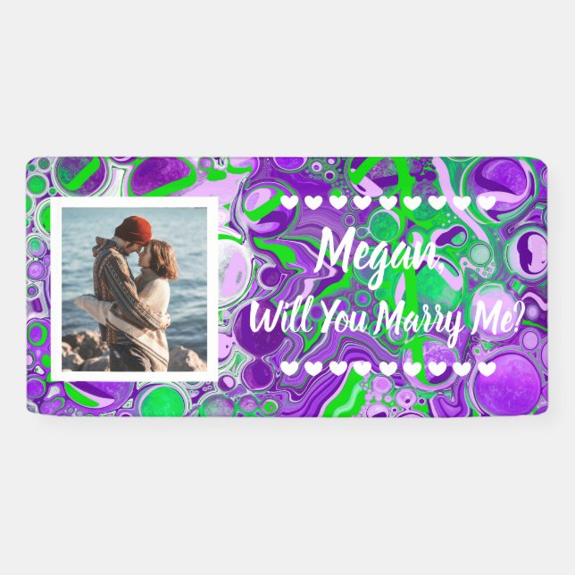 Will you Marry Me Custom Name Proposal   Banner (Horizontal)