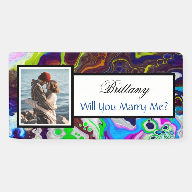 Will you Marry Me Custom Name Proposal    Banner (Horizontal)
