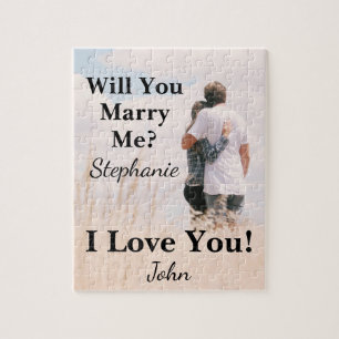 Will You Marry Me Custom Photo Jigsaw Puzzle