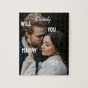 Will You Marry Me Custom Photo & Name Personalised Jigsaw Puzzle