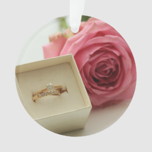 Will you marry me? Diamond ring ornament