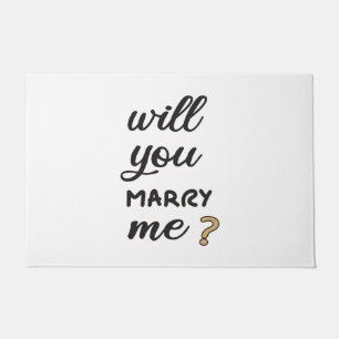Will you marry me? doormat