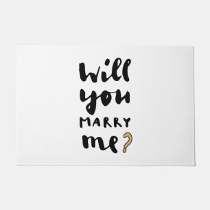 Will you marry me doormat