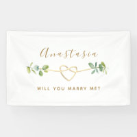 Will You Marry Me Eucalyptus Proposal 
