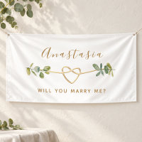 Will You Marry Me Eucalyptus Proposal