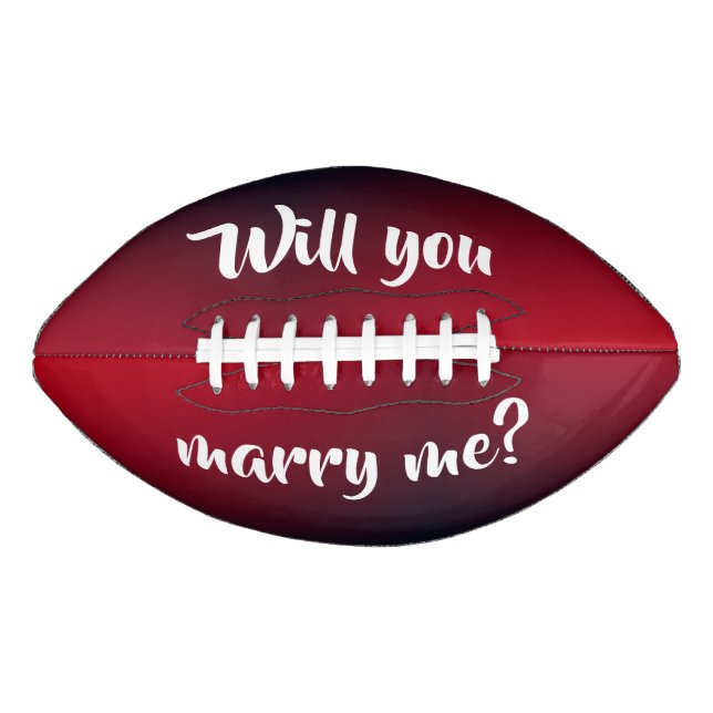 will you marry me football by dalDesignNZ American Football (Front)