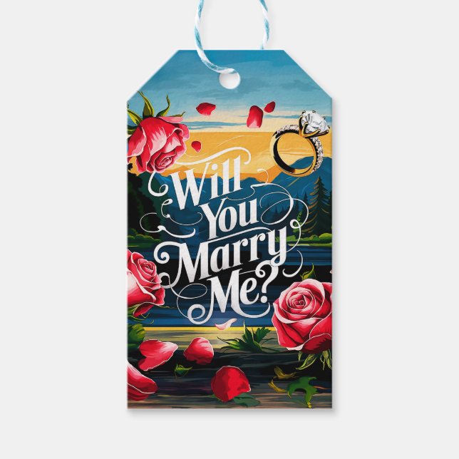 Will you marry me gift tags (Front)