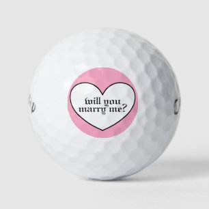 will you marry me? golf balls by dalDesignNZ
