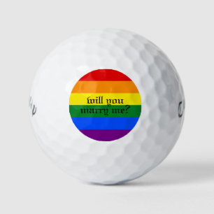 will you marry me? golf balls by dalDesignNZ