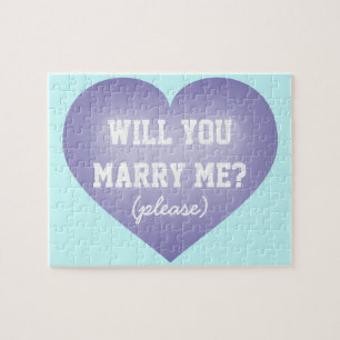 Will you marry me? heart jigsaw puzzle