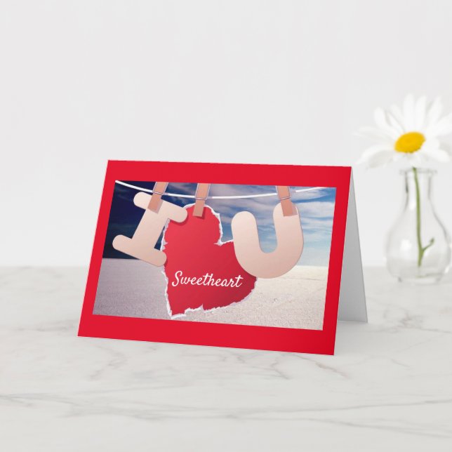 **WILL "YOU" MARRY "ME" (I LOVE YOU) CARD (Small Plant)