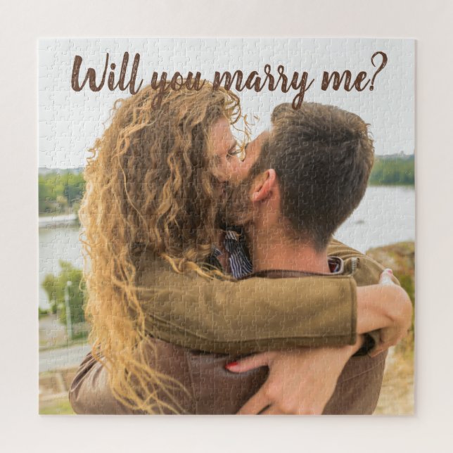 Will you marry me l Romantic couple stylish photo  Jigsaw Puzzle (Vertical)
