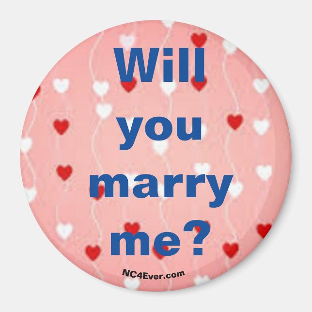 Will you marry me? Magnet (Front)
