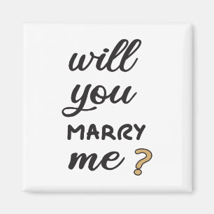 Will you marry me? magnet