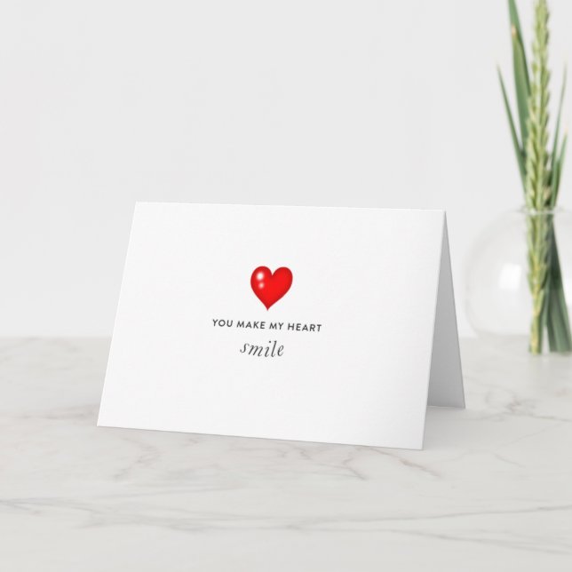 WILL YOU ***MARRY ME***  MAKE MY HEART SMILE 4EVER CARD (Front)