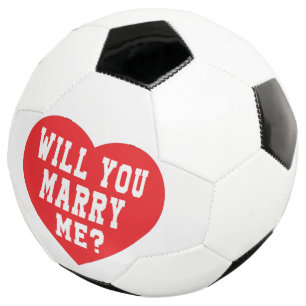 Will You Marry Me? Marriage Proposal Football