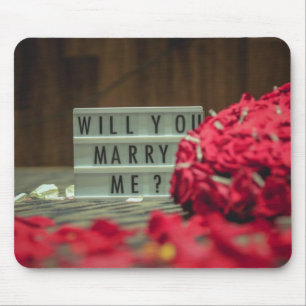 Will You Marry Me? Marriage Proposal Mouse Mat