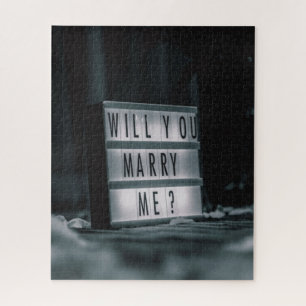 Will You Marry Me?  Marriage Proposal Romantic Jigsaw Puzzle
