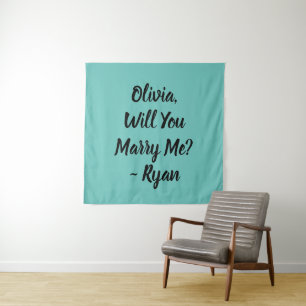 Will You Marry Me   Marriage Proposal  Tapestry