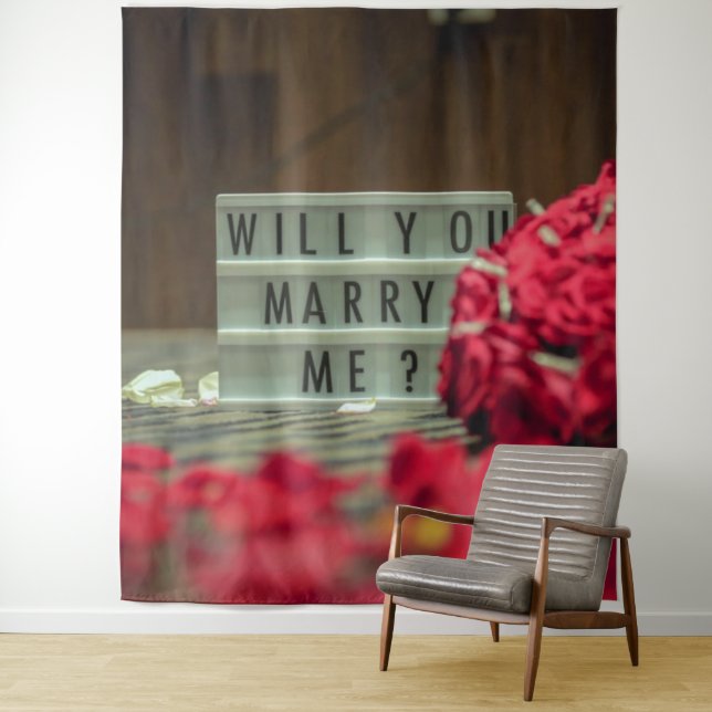 Will You Marry Me? Marriage Proposal Tapestry (In Situ)