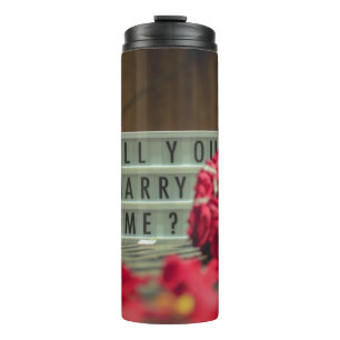 Will You Marry Me? Marriage Proposal Thermal Tumbler