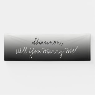 Will you Marry Me,  Ombre Banner