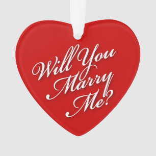 Will you marry me? Personalised Ornament