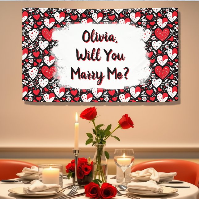 Will You Marry Me, Personalised Proposal  Banner (Creator Uploaded)