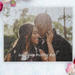 Will you marry me personalised proposal jigsaw puzzle<br><div class="desc">make your own unique custom personalised by you puzzle - design your own one of a kind jigsaw puzzle from Ricaso - available in many sizes - simply upload your own photograph,  art or use the inbuilt text tool - perfect to ask 'will you marry me' - proposal jigsaw</div>