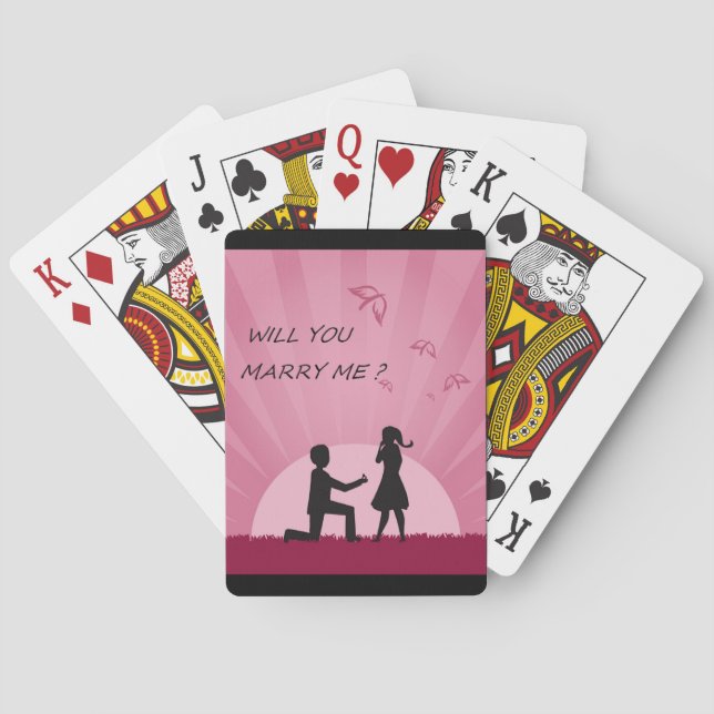 WILL YOU MARRY ME? PLAYING CARDS (Back)