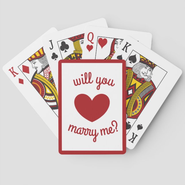 will you marry me playing cards by dalDesignNZ (Back)