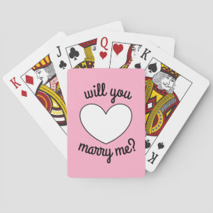 will you marry me playing cards by dalDesignNZ
